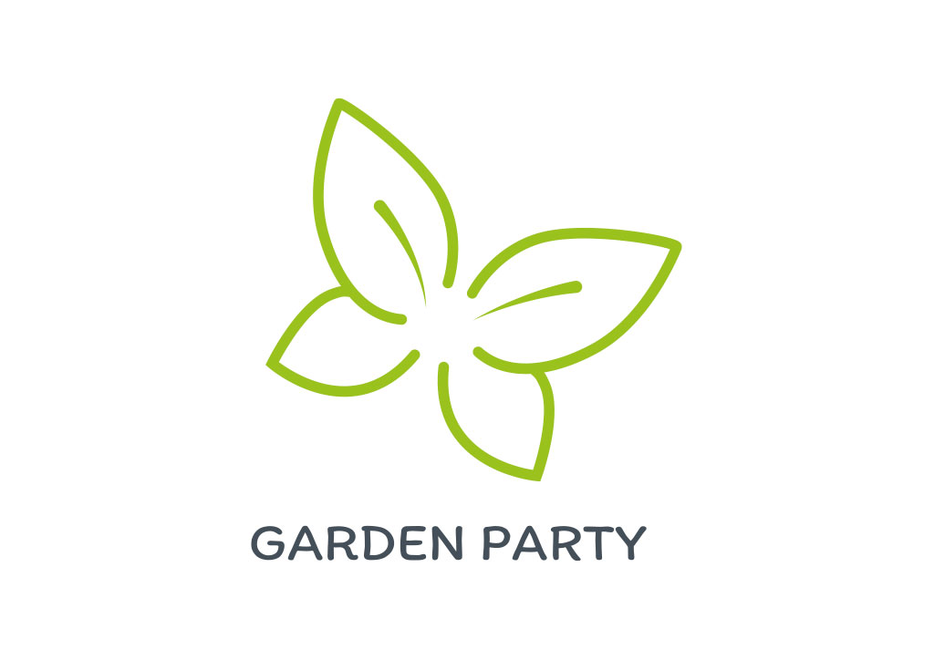 Logo de garden Party - Julie Landais - Création web et graphisme